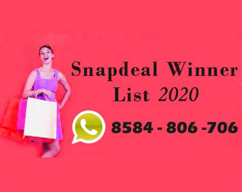 snapdeal lucky draw winner name list